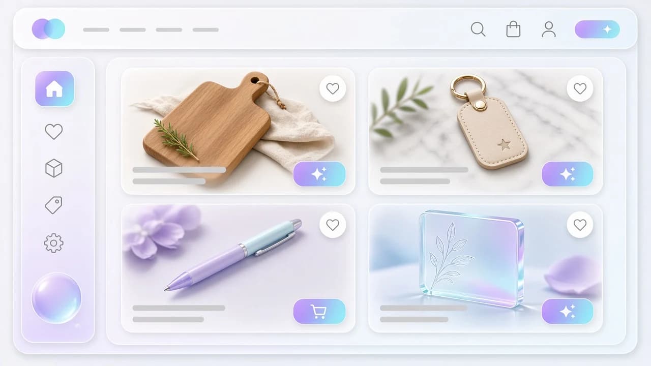 Mini webshop személyre szabható gravírozott ajándékokkal