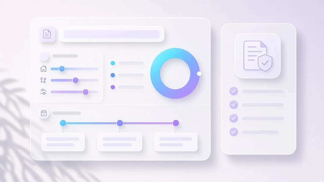 Megtakarítás-kalkulátor donut diagrammal és pályázati infókártyával