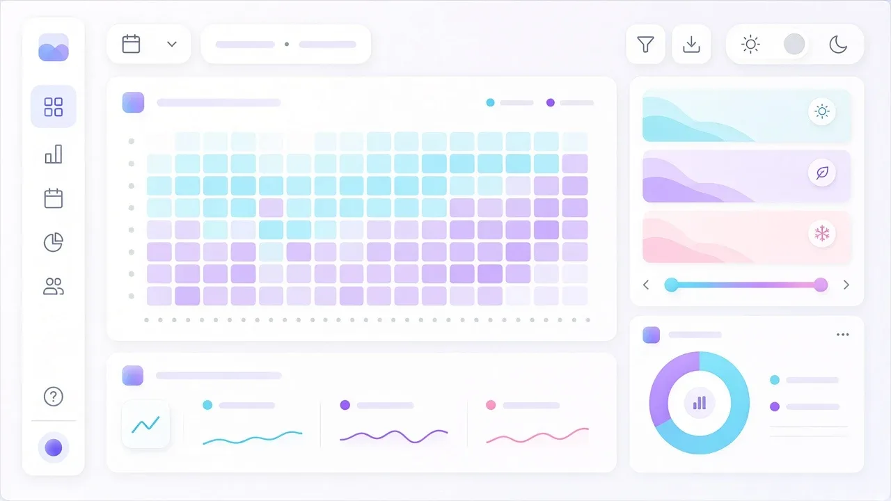 Kihasználtsági naptár és szezonális árdashboard