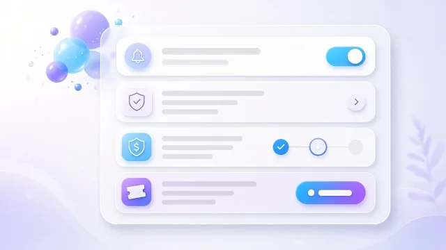 Elmaradás-csökkentő UI: emlékeztető, lemondási szabály, előleg, bérlet