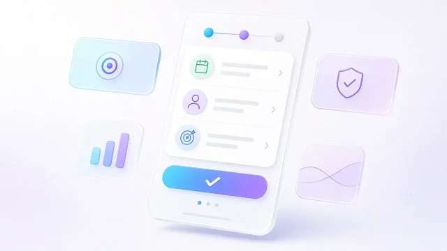 Próbaedzés-jelentkező űrlap webes felületen, lépésenkénti mezőkkel